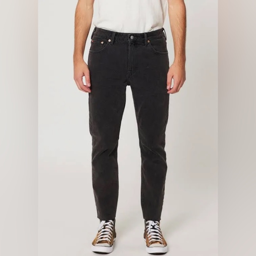 Rolla’s Black  Relaxo Cropped Mens Pants - 32